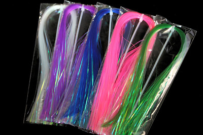 13 Colors Flashabou Holographic Tinsel Laser Mylar Sparkle Fly Tying Materials 13 Colors Flashabou Holographic Tinsel Laser Mylar Sparkle Fly Tying Materials