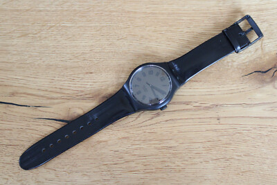 Swatch Gent XL / black or black 2003 / SUDB107U / rare(!) & boxed / mint