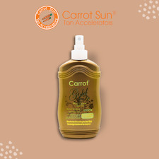 Free Shipping Carrot Sun Tan Accelerator Gold Oil with Almond Oil and L-Tyrosine