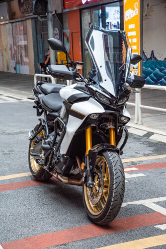 Frame Engine Guard Stunt Cage Safety Crash Bar Falling Protector For Tracer 9 GT - Picture 20 of 22