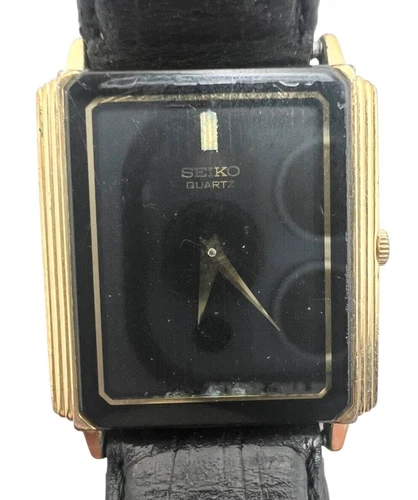 Vintage 1984 Stepped Case Seiko Quartz Tank Watch 7430-5169