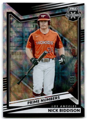 2022 Nick Biddison Panini Elite Extra Edition Prime Numbers Rookie 11/51
