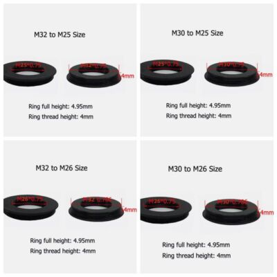 1PC M30 to M32 to M25 to M26 Microscope Objective Lens Adapter Ring