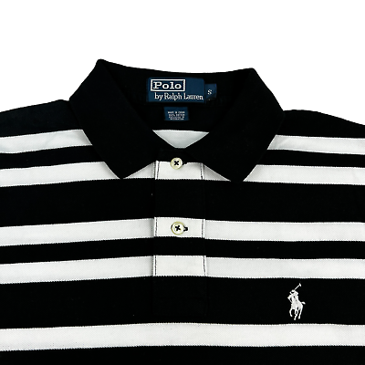 Vintage Polo Ralph Lauren Shirt Mens S Black and White Vintage Polo Ralph Lauren Shirt Mens S Black and White