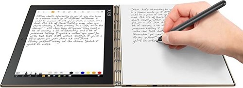 Lenovo Yoga Book 10.1" Android Tablet 2-1 Tablet 4GB RAM, 64GB, Champagne Gold - Picture 10 of 12