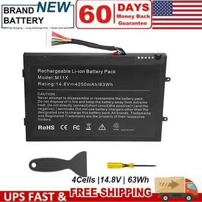 Battery For Dell Alienware M11x M14x R1 R2 PT6V8 KR-08P6X6 T7YJR P06T Laptop