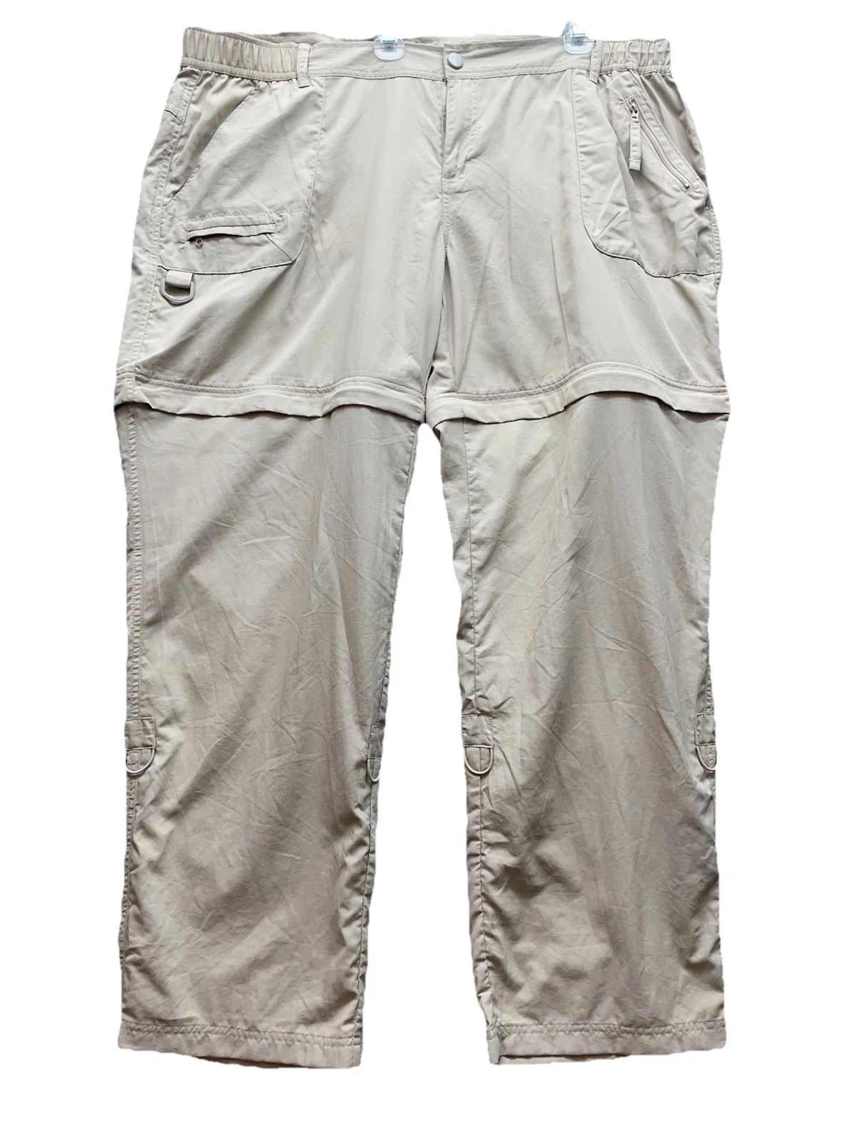World Wide Sportsman Pants Mens 40x32 Convertible Zip Off Cargo Nylon Trail