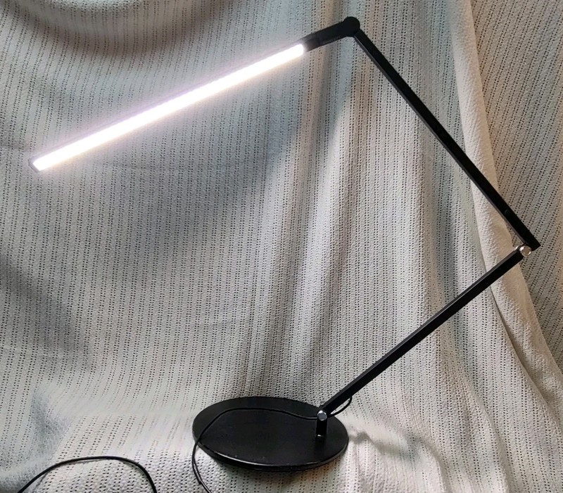 Koncept Z-Bar Black Desktop Light Dimmable w/ Integrated LED Boom Arm, Repaired
