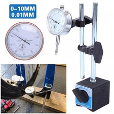 Dial Test Indicator DTI Gauge with Magnetic Base Stand Clock Gauge TDC 10/0.01mm