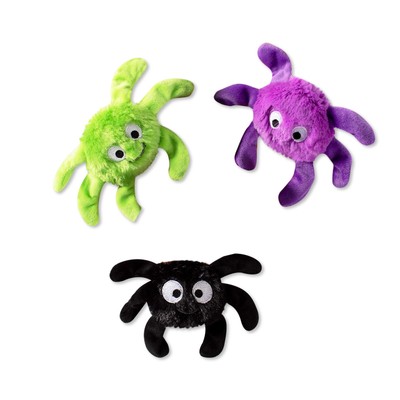 Studio Mini Dog Toy Set, Creepy Crawly Spiders, Set of 3 (289479), Multi-Colored