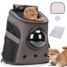 Large Pet Carrier Backpack, Bubble Backpack Carrier for Fat Cats and Puppies,...