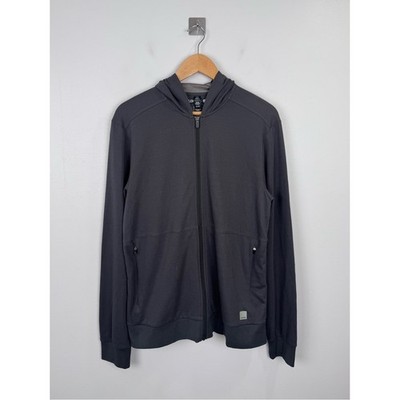 Lambs Havn Men Wave Stopper EMF Blocking Full Zip Grey Hoodie Size Medium