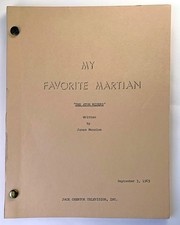 ORIGINAL TV script My Favorite Martian 1963 "The Atom Misers" episode 11 Menzies