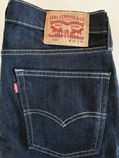 Levis 510 Men s Denim Skinny Dark Blue Stretch Jeans Size W30 L30 Preowned
