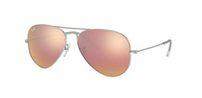 Ray Ban RB3025 019/z2 58 Aviator Silver Copper Pink Flash Sunglasses 3025