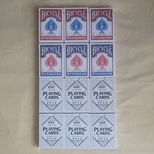 Bicycle Standard Size/Index GSE Poker Size/Jumbo Index Playing Cards 12-Pack
