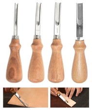 Leather Edge Skiving Beveler Tool Set,French Beveler,Wide Mouth Leathercraft ...