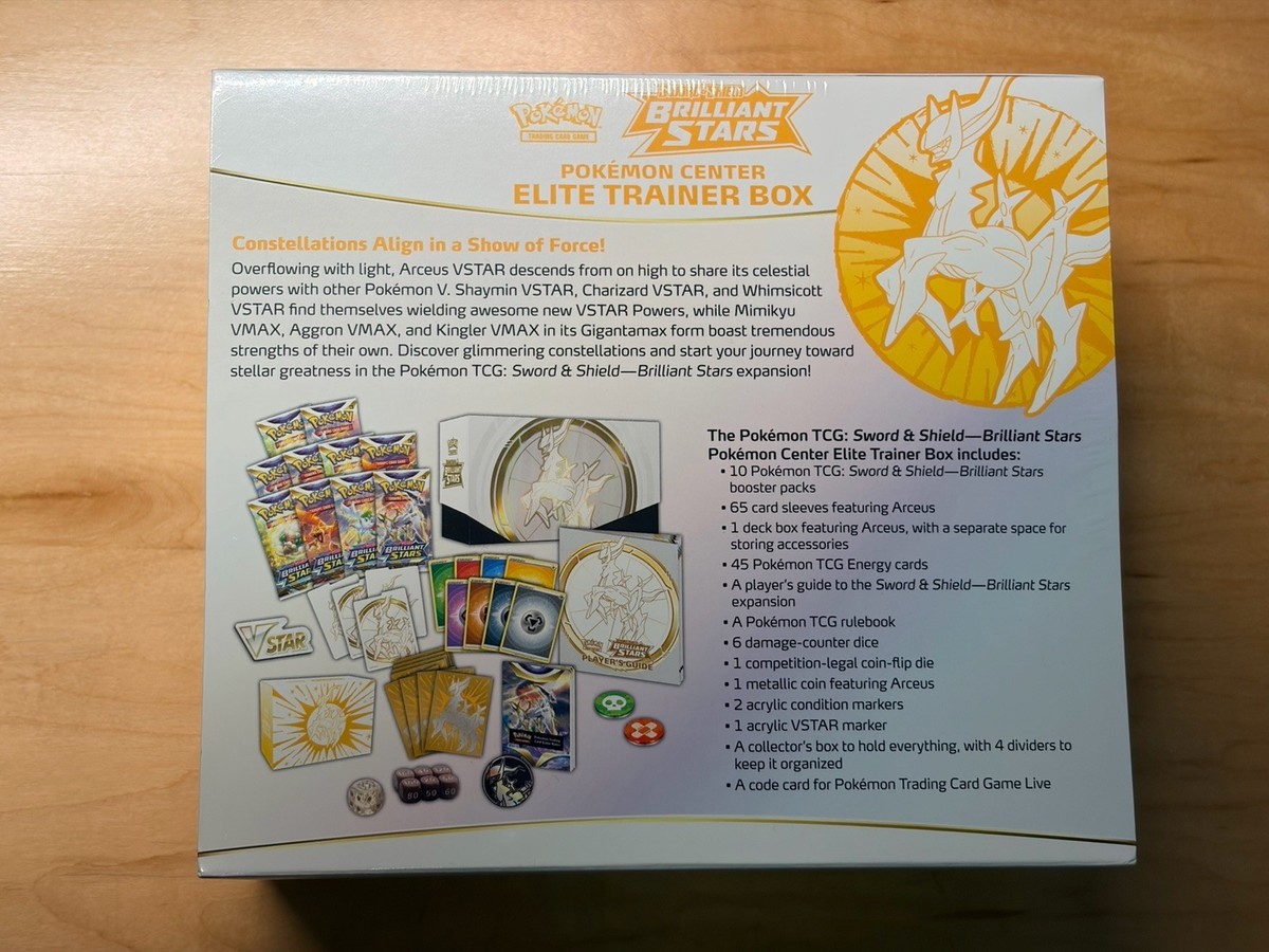 Pokemon Sword & Shield Brilliant Stars Pokmon Center Elite Trainer Box Etb 820650850066| eBay Pokemon Sword & Shield Brilliant Stars Pokmon Center Elite Trainer Box Etb 820650850066| eBay