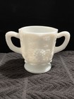 Westmoreland Milk Glass Creamer and Sugar Set – Grape Harvest Pattern Heavy — photo 10