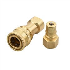 1Pack 1/4" Quick Disconnect Coupler Valve for Carpet Extractor Surface Cleaner