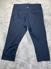 LULULEMON Capri Leggings Super Soft Blue size 12
