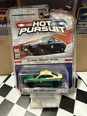 #ad RARE* HOT PURSUIT GREEN MACHINE FLORIDA HIGHWAY PATROL SERIES 19 1 64 Diecast $249.99
