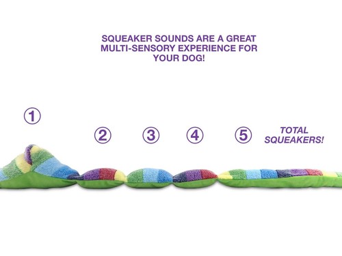Pet Squeaky Snake Dog Toy - Tug, Fetch & Teasing Toy - 35 Inches - Picture 4 of 7