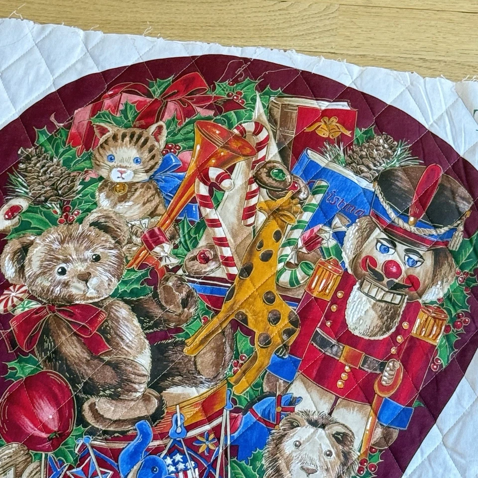 De colección Cranston 36” JUMBO Toyland STOCKING Corte y Coser Panel de Tela Acolchado Foto 2 de 4