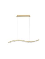 Nova Luce Aurelia Pendelleuchte Gold HöHenverstellbar 43W Led Dimmbar 3351Lm