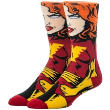 Bioworld Marvel X-men Phoenix Socks Mens Size 10-13