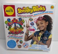 NEW Alex Toys Shrinky Dinks Craft Kit Peace Sign Love Girl's Jewelry Holder