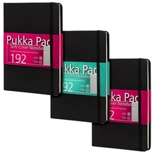 Pukka Pad, Soft Cover A5 Notebook – Casebound Journal with Page Marker Ribbon, I