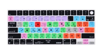 XSKN Logic Pro Shortcut US Version Keyboard Cover Skin for 2026-2021 MacBook ...