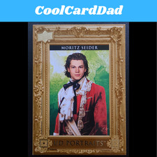 2023-24 Upper Deck Series 1 Moritz Seider UD Portraits #P-8 Detroit Red Wings