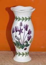 Portmeirion Botanic Garden Cyclamen Pattern small Bud vase 13cms high