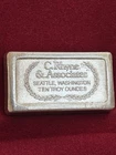 Usvi Ingot Co, C.Rhyne & Associates 10 Oz 999 Vintage Silver Ingot