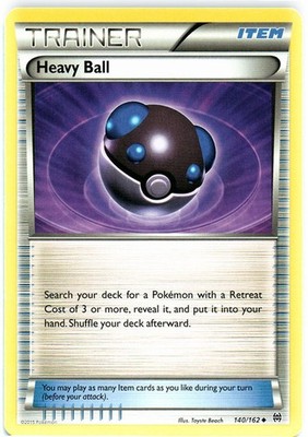 Heavy Ball - 140/162 - Uncommon (Mp) BREAKThrough - Trainer - Item Pokémon