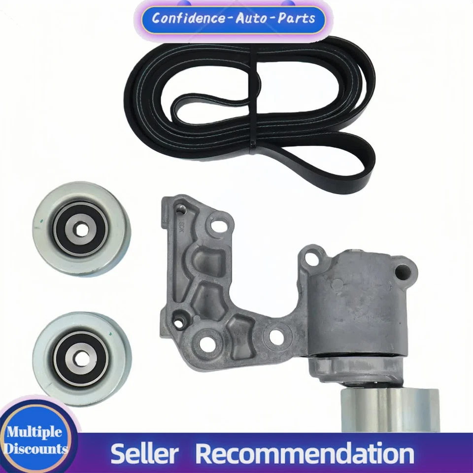 Drive Belt Tensioner Idler Pulley Kit for 05-12 Avalon Camry Lexus ES350 3.5 V6 - Image 2 of 4