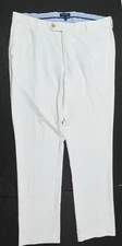 Peter Millar Crown Crafted Stealth Golf Pants Mens 36x30 White Stretch Slim Fit
