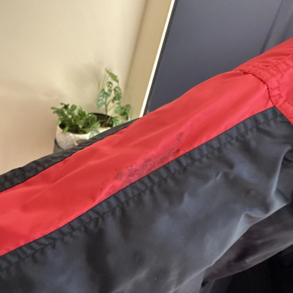 Vintage Nike Color Block Windbreaker Jacket Men’s Size Medium Red Black Swoosh - Image 3 of 4