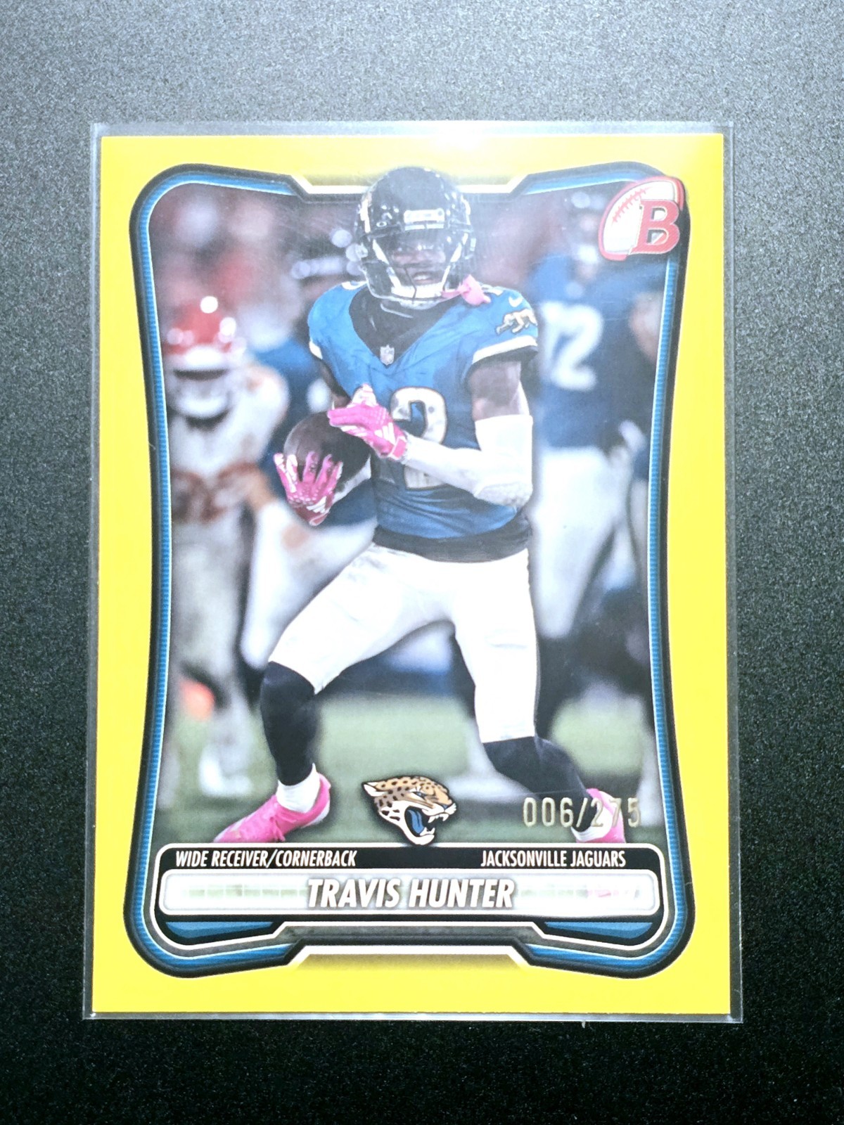 2026 Bowman Travis Hunter #48 Yellow /275 Jaguars 