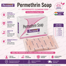 Jabón Permed - Jabón de Permetrina - Jabón Medicamento Antiparasitario -75GM - 1 2 4 6