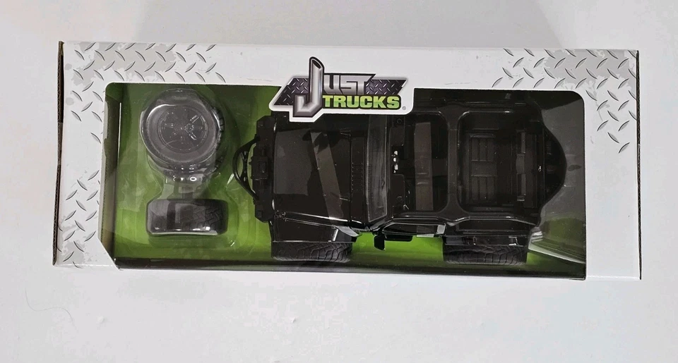 Jeep Wrangler 2007 negro ruedas adicionales Just Trucks modelo fundido a presión Jada 1/24 Foto 3 de 4