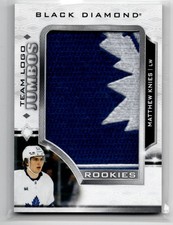 2023-24 Upper Deck Black Diamond Rookie Team Logo Jumbos Patches Matthew Knies