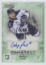 2014-15 ITG Heroes and Prospects Prospect Green 1/1 Andrew Picco #05 Auto 7i6
