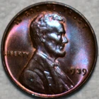 Gem Uncirculated 1939-P Lincoln Cent, Gorgeously Toned w/ Stunning Surfaces.