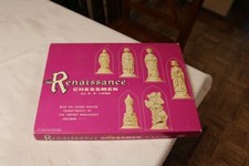 E S Lowe Renaissance Chess Set No. 831 with Box Made in USA