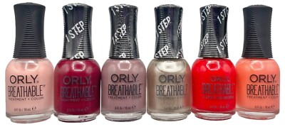 Lot of 6  Orly Breathable Treatment + Nail Polish No Repeats