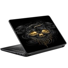 Skin Decal for HP 2000 Laptop 2013-14 15.6" 15" / golden Skull, glowing skele
