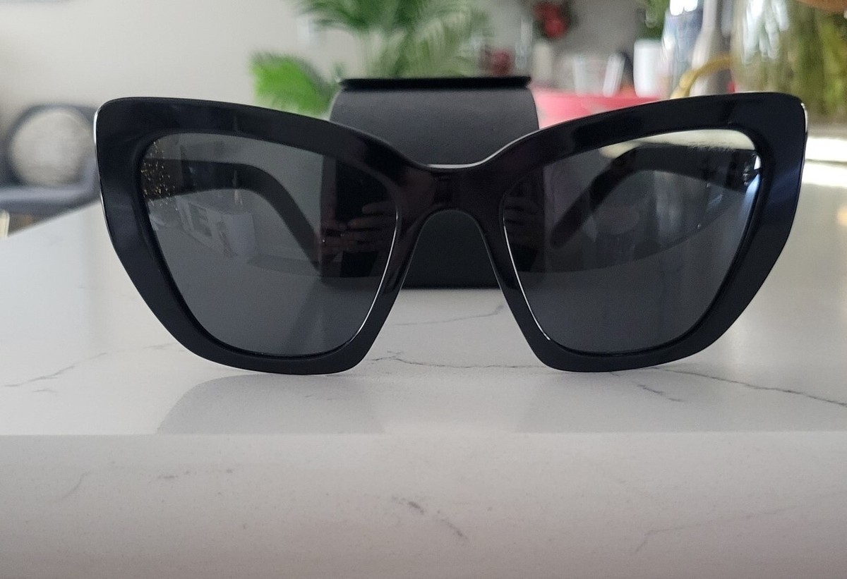 Prada PR 08VS 1AB5S0 Catwalk Cat Eye Black Plastic Frame  display picture 2